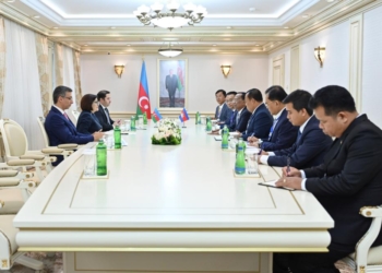 Milli Məclisin sədri Sahibə Qafarova Kamboca Milli Assambleyası sədrinin müavini ilə görüşüb