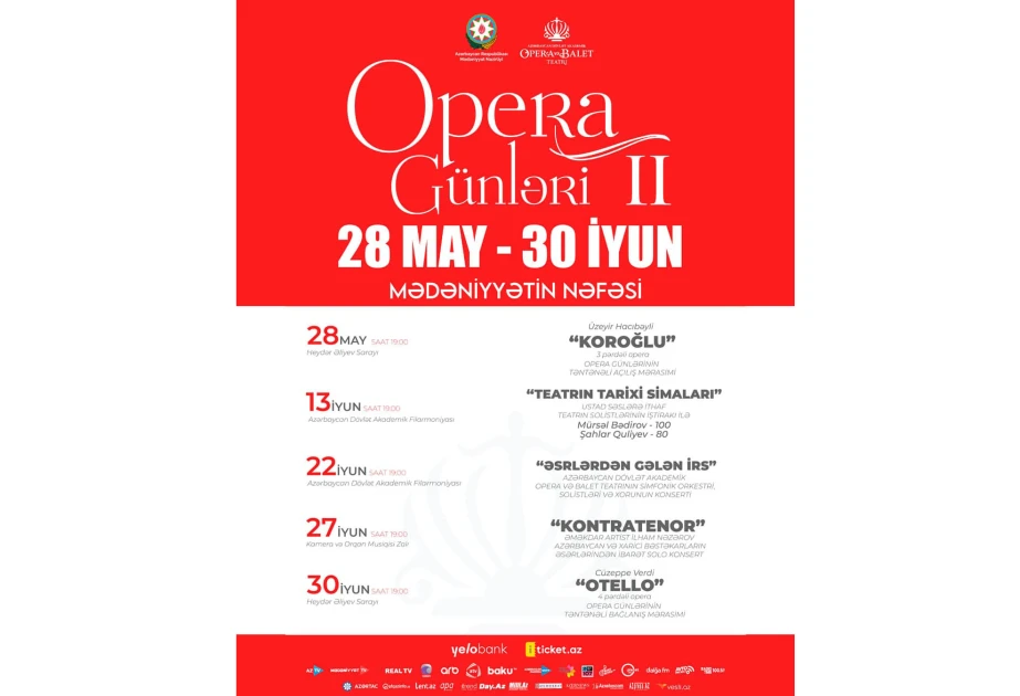 Bakıda II “Opera Günləri” “Koroğlu” ilə açılacaq, “Otello” ilə yekunlaşacaq — 1