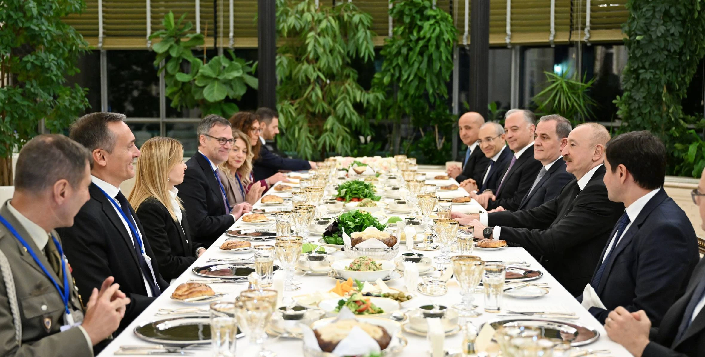 İlham Əliyevin adından İtaliya Nazirlər Şurasının sədrinin şərəfinə işçi şam yeməyi verilib