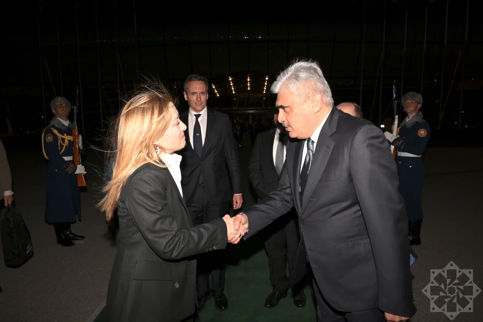 İtaliya Nazirlər Şurasının sədri Ciorcia Meloninin Azərbaycana səfəri başa çatıb