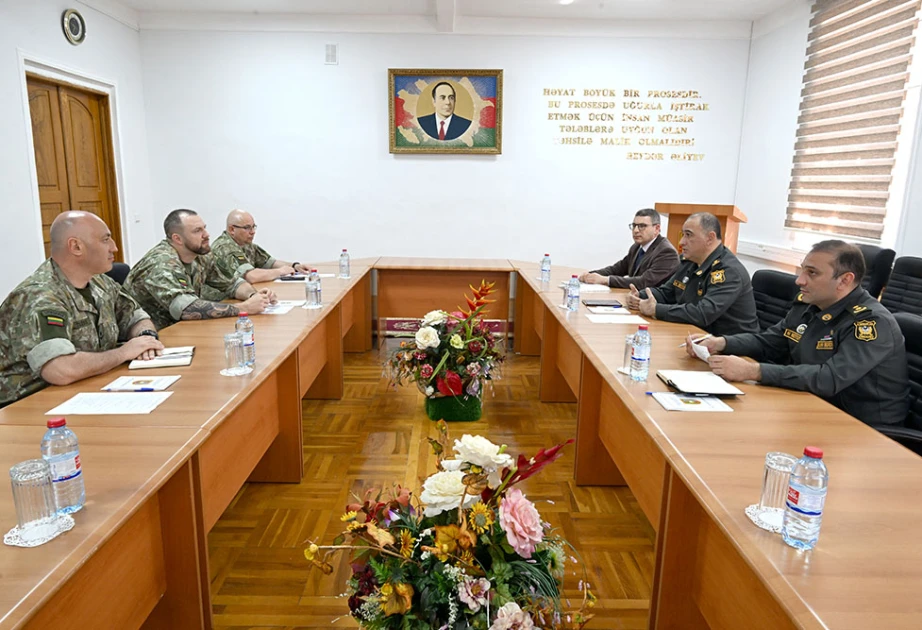 Litva Hərbi Akademiyasının nümayəndə heyəti Bakıdadır