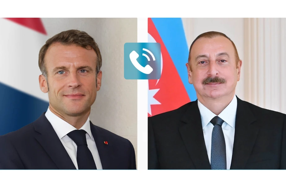 İlham Əliyevlə Fransa Prezidenti arasında telefon danışığı olub
