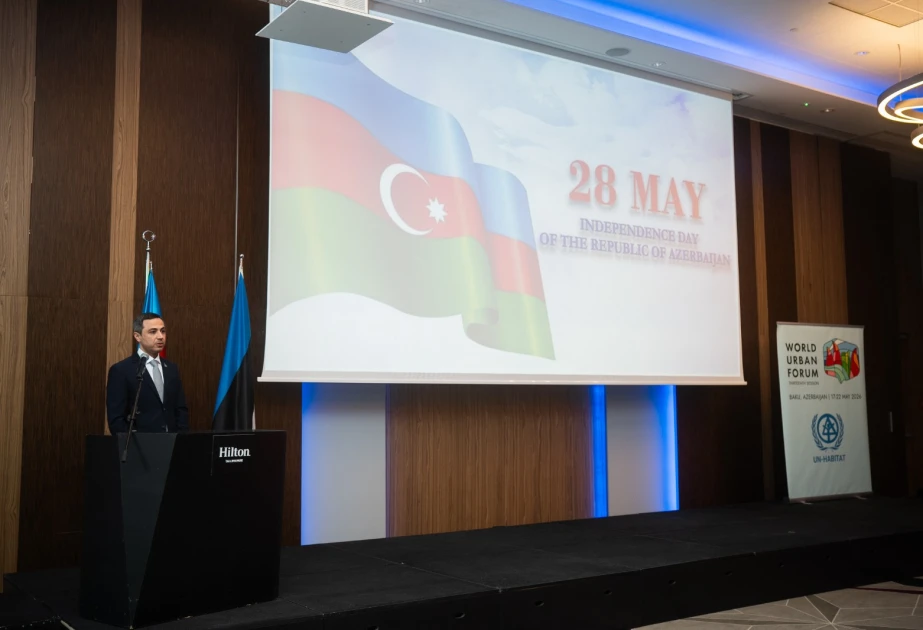 Tallində 28 May - Müstəqillik Günü münasibətilə təntənəli mərasim