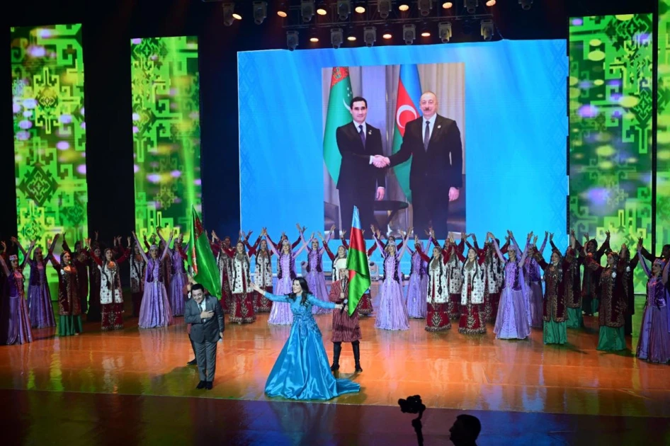 Türkmənistanda Azərbaycan Mədəniyyəti Günlərinə Dövlət Rəqs Ansamblının konserti ilə yekun vurulub