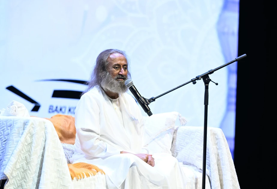 Bakıda meditasiya və daxili harmoniya mövzusunda görüş: Sri-Sri Ravi Şankarın mesajları