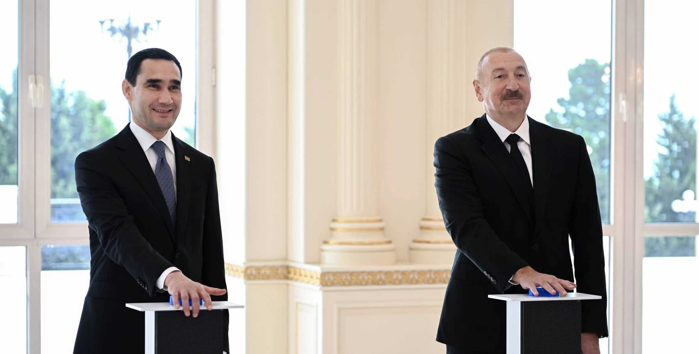 Azərbaycan və Türkmənistan prezidentlərinin iştirakı ilə “Dostlug” tankerinin onlayn formatda hədiyyə olunması mərasimi keçirilib