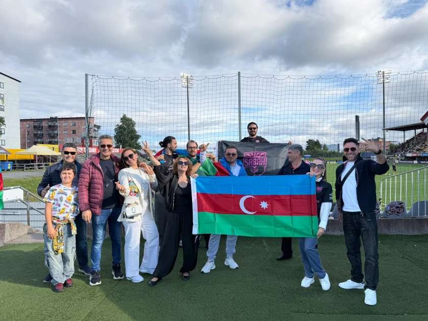 Finlandiyada yaşayan azərbaycanlılar “Sabah” komandasına dəstək olublar