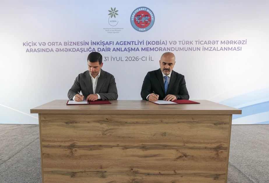 KOBİA və Türk Ticarət Mərkəzi arasında əməkdaşlığa dair Anlaşma Memorandumu imzalanıb