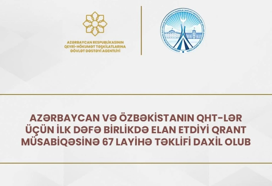 Azərbaycan və Özbəkistan QHT-ləri üçün birgə qrant müsabiqəsi üzrə layihələrin ekspertizasına başlanılıb