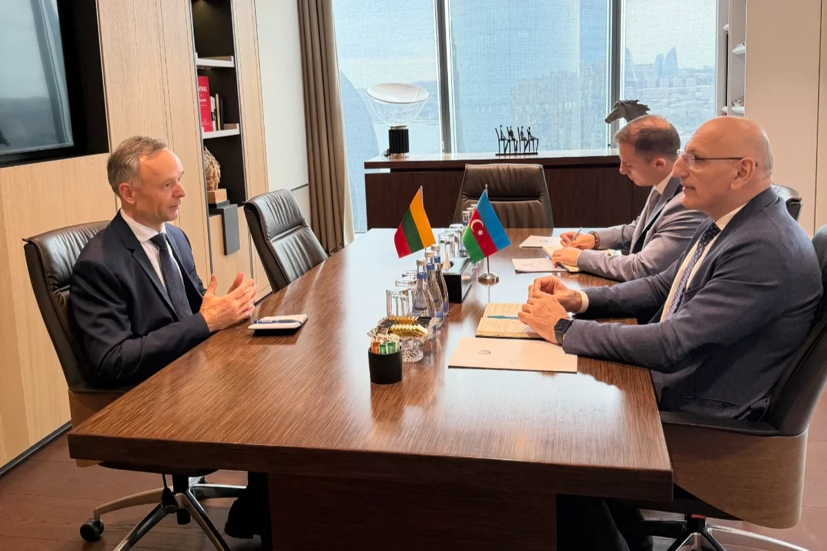 Elçin Əmirbəyov Litvanın Azərbaycandakı səfiri ilə regional məsələləri müzakirə edib