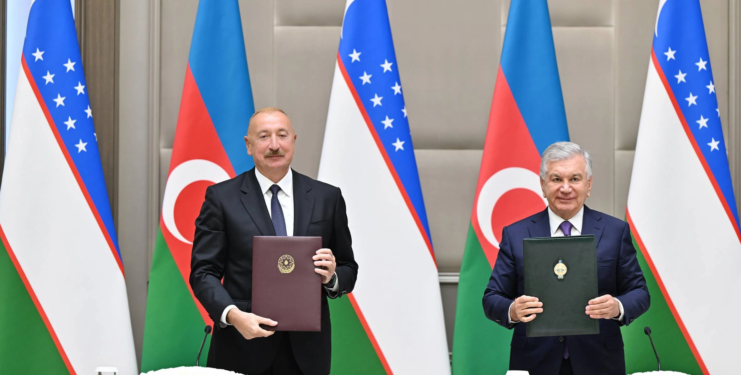 Daşkənddə Azərbaycan-Özbəkistan sənədlərinin imzalanması və mübadiləsi mərasimi olub