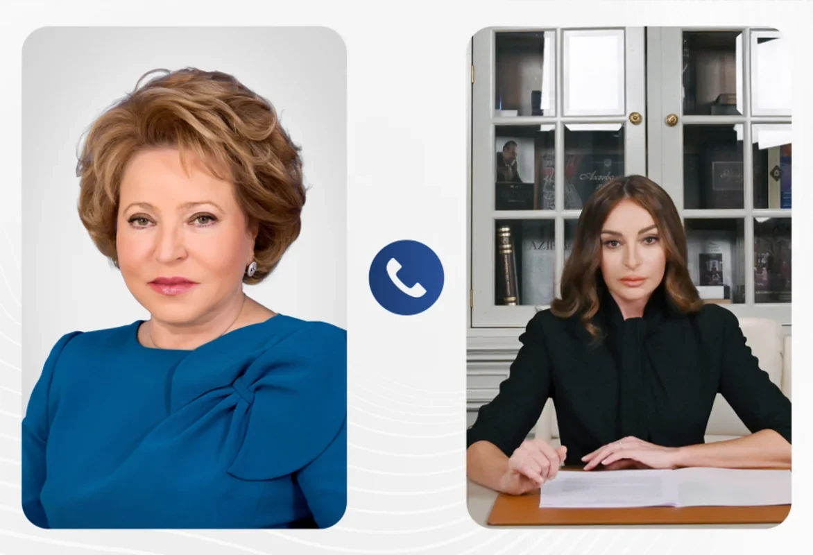 Valentina Matviyenko Mehriban Əliyevaya zəng edib