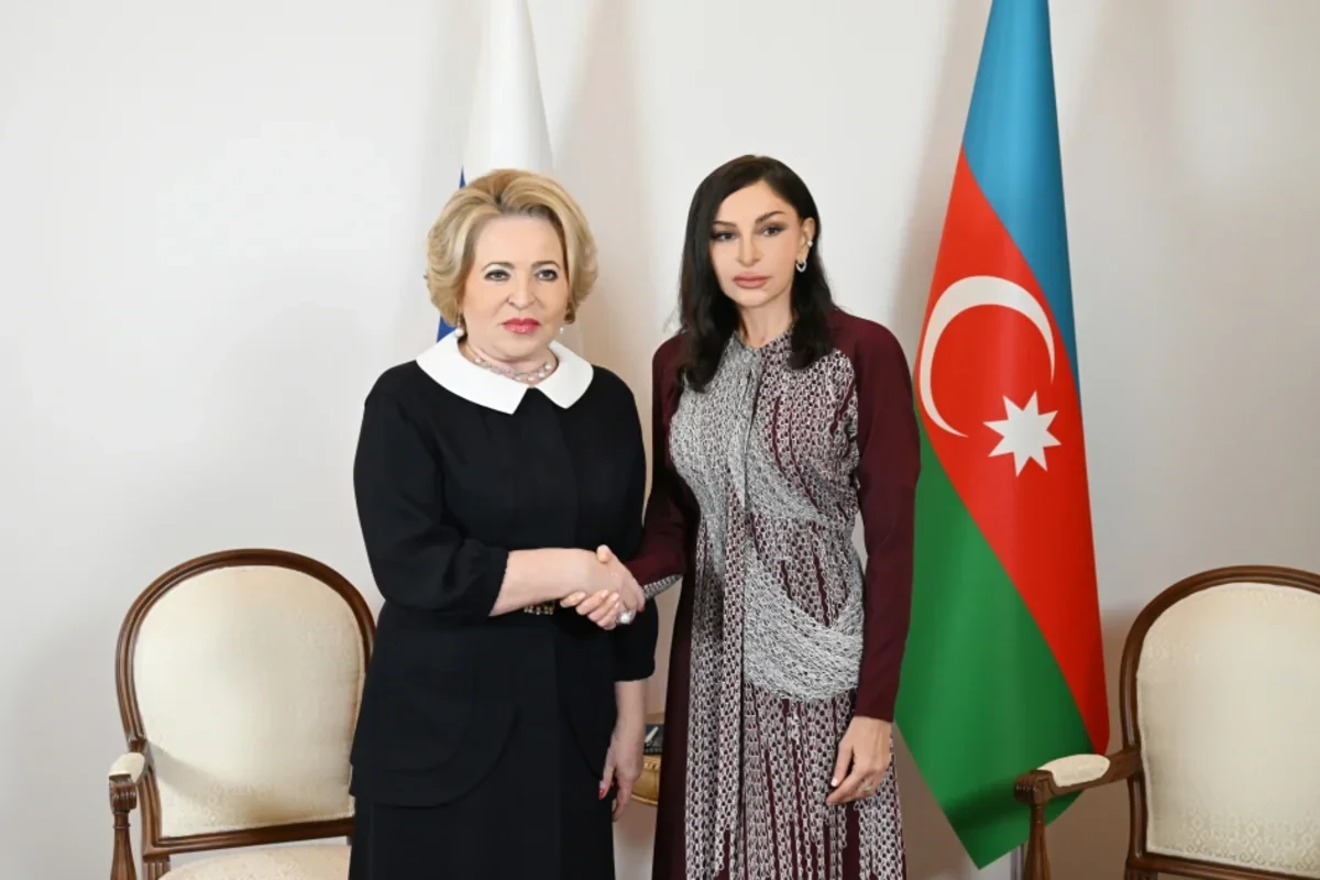 Valentina Matviyenko Mehriban Əliyevaya məktub göndərib