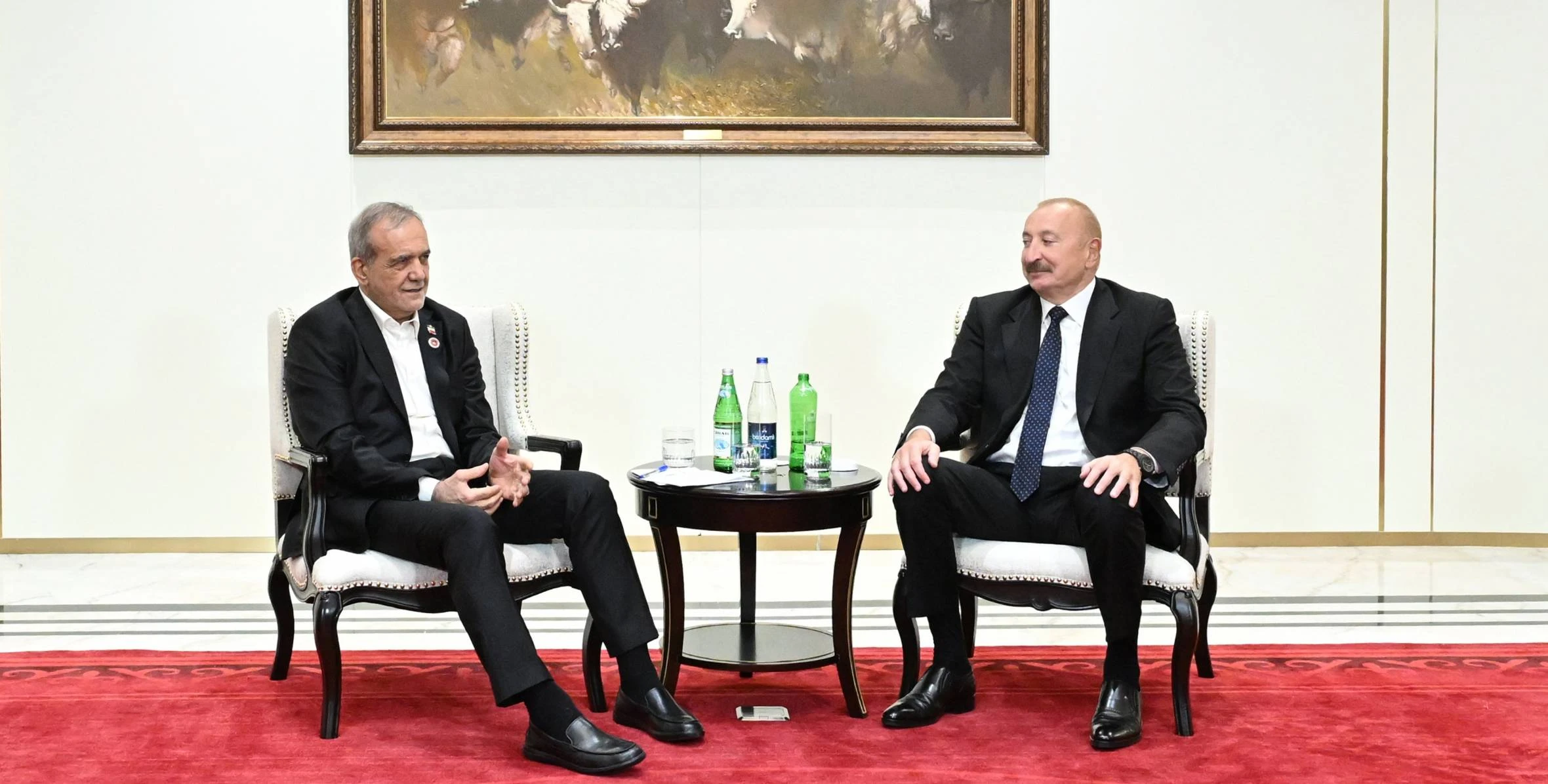 Bişkekdə Azərbaycan və İran prezidentlərinin görüşü olub