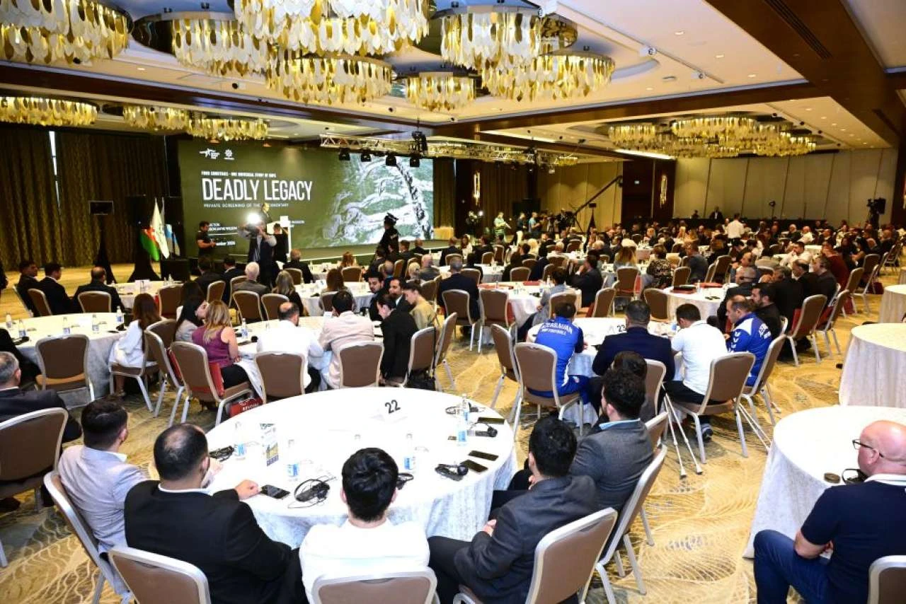 Qarabağ Dirçəliş Fondunun sifarişi ilə çəkilmiş “Ölümcül Miras” sənədli filminin təqdimatı olub