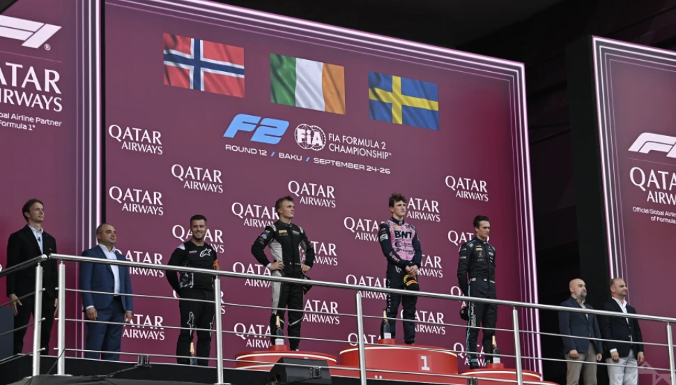 Formula 2: Birinci əsas yarışın qalibi mükafatlandırılıb