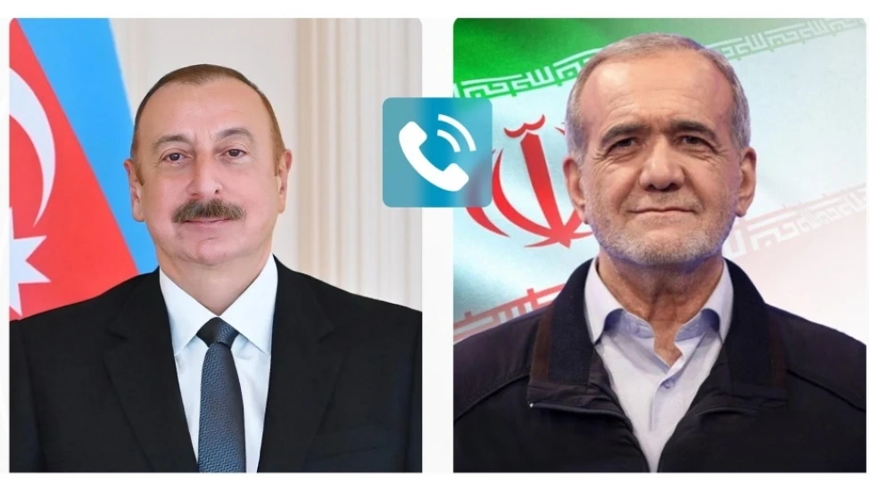 Azərbaycan Respublikasının Prezidenti İlham Əliyev İran İslam Respublikasının Prezidenti Məsud Pezeşkiana zəng edib