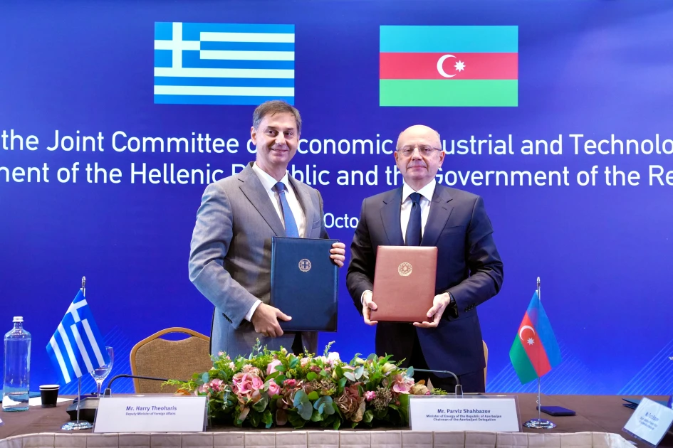 Azərbaycan və Yunanıstan arasında Hökumətlərarası Komissiyanın VI iclası baş tutub