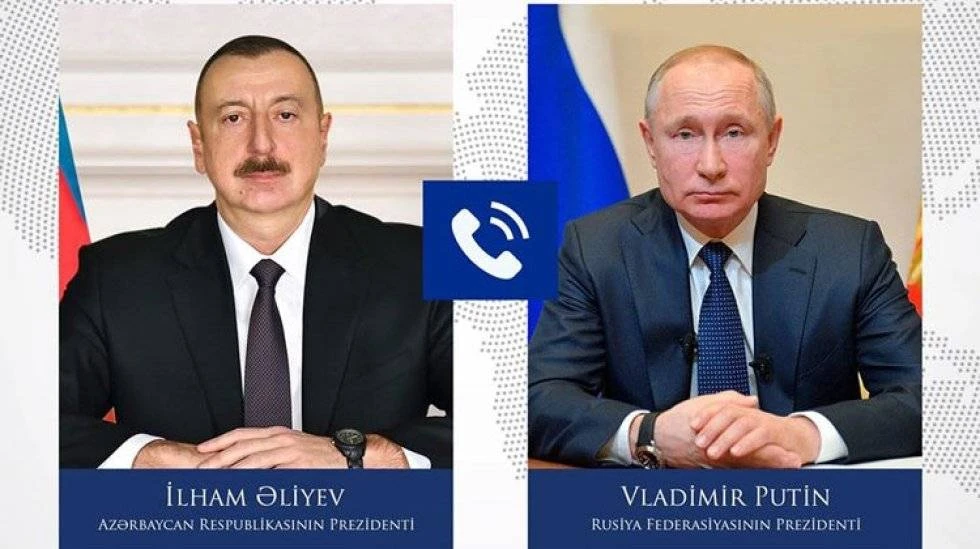 Azərbaycan Respublikasının Prezidenti İlham Əliyev Rusiya Federasiyasının Prezidenti Vladimir Putinə zəng edib