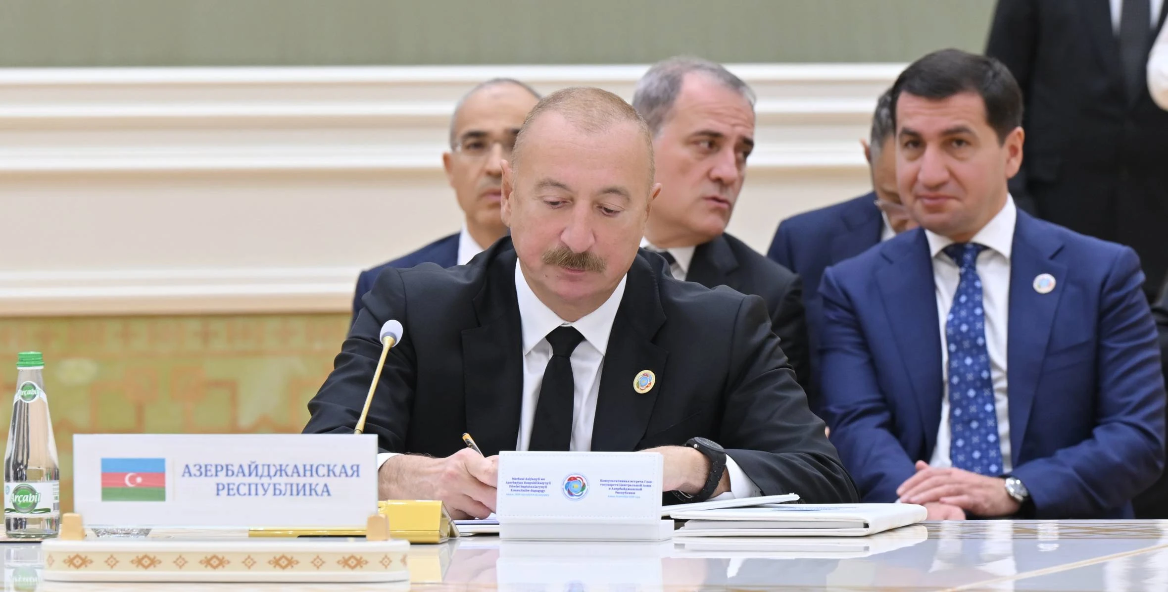 Türkmənbaşı şəhərində sənədlərin imzalanması mərasimi olub