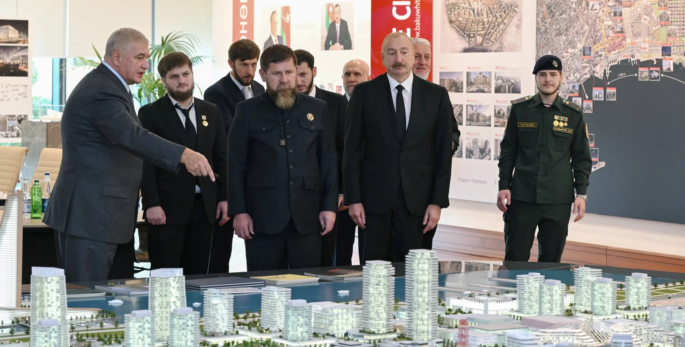 İlham Əliyev və Rusiyanın Çeçenistan Respublikasının başçısı “Bakı Ağ Şəhər”də olublar