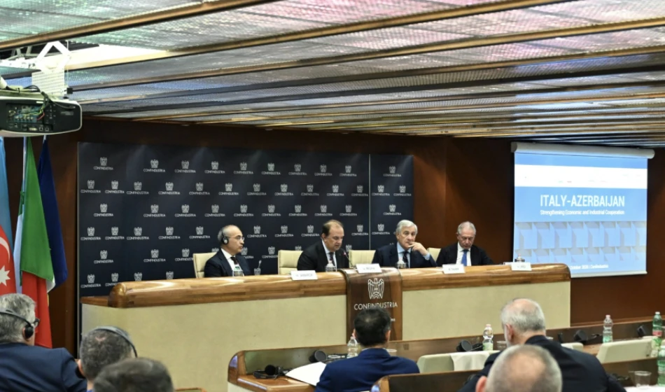 Azərbaycan və İtaliya arasında iqtisadi əməkdaşlıq genişlənir