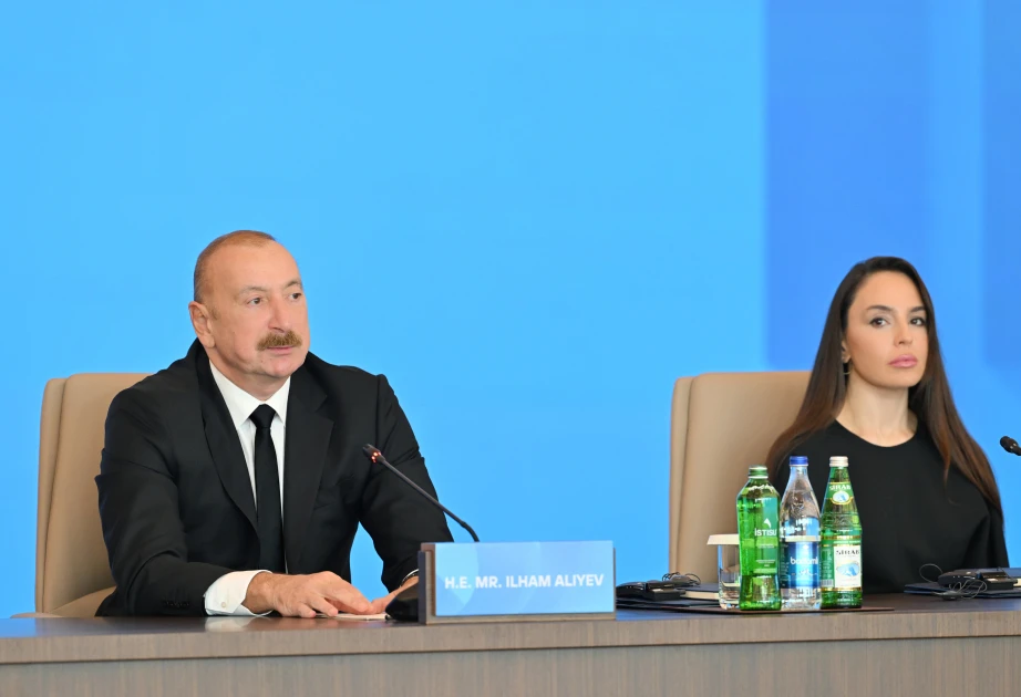 Prezident İlham Əliyev Dialoq Forumunda Azərbaycanın öz torpaqlarını azad etməsindən danışıb