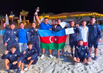 U17 çimərlik güləşində Azərbaycan 3 medal qazandı