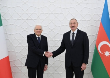 İtaliya Prezidenti Sercio Mattarellanın Bakıda rəsmi qarşılanma mərasimi olub