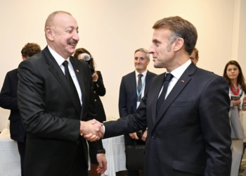 İlham Əliyevin Kopenhagendə Fransa Prezidenti ilə görüşü olub