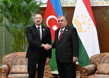Düşənbədə Azərbaycan Prezidenti İlham Əliyevin Tacikistan Prezidenti Emoməli Rəhmon ilə təkbətək görüşü olub
