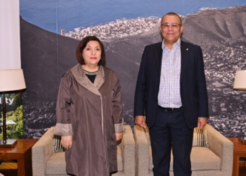 Milli Məclisin sədri Sahibə Qafarova Cənubi Afrika Respublikasına işgüzar səfərə gəlib