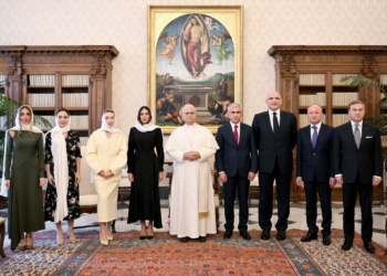 Birinci vitse-prezident Mehriban Əliyeva Roma Papası XIV Leo ilə görüşüb