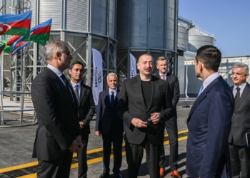 İlham Əliyev İmişlidə “Promalt” Məhdud Məsuliyyətli Cəmiyyətinin (MMC) arpa emalı müəssisəsinin açılışında iştirak edib