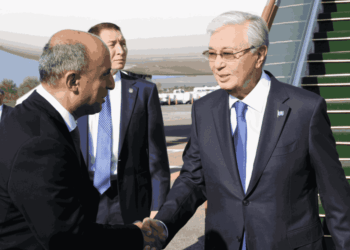 Qazaxıstan Prezidenti Kasım-Jomart Tokayev Azərbaycana səfərə gəlib