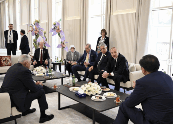 Türk dünyası liderlərinin Qəbələ görüşündən görüntülər