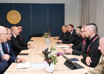 İlham Əliyevin Kopenhagendə Ukrayna Prezidenti ilə görüşü olub