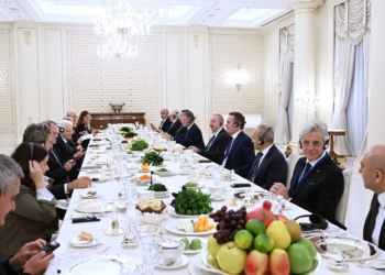 İtaliya Prezidenti Sercio Mattarellanın şərəfinə rəsmi ziyafət verilib