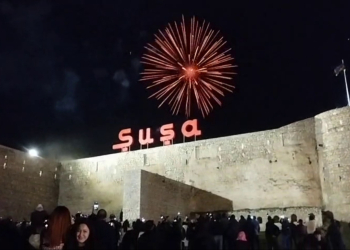 Şuşada möhtəşəm atəşfəşanlıq olub