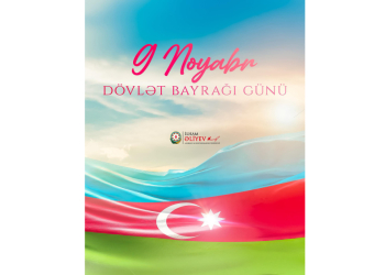 Prezident İlham Əliyev Dövlət Bayrağı Günü ilə bağlı paylaşım edib