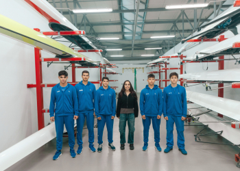 Leyla Əliyeva Mingəçevirdə yerləşən avarçəkmə bazasında idmançılarla görüşüb