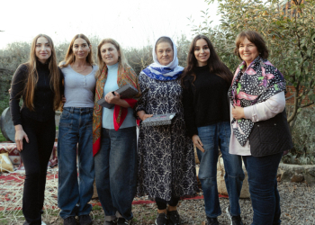 Leyla Əliyeva, Arzu Əliyeva və Alena Əliyeva Lənkəranda