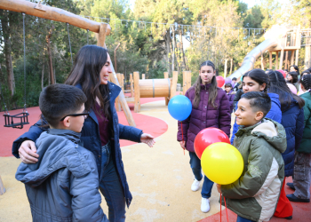 Leyla Əliyeva Mərkəzi Nəbatat bağında olub