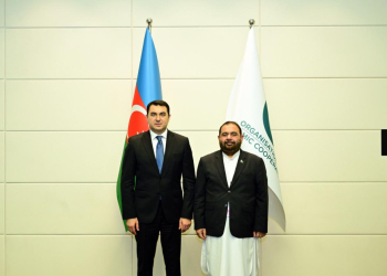 Adil Kərimli pakistanlı həmkarı ilə görüşüb