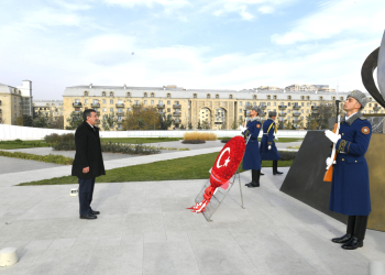 Türkiyənin vitse-prezidenti Zəfər parkında