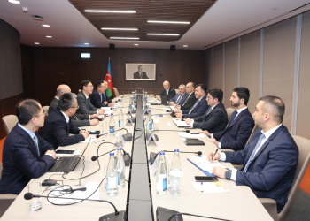 İqtisadiyyat nazirinin müavini Səməd Bəşirli Çin şirkətlərinin rəhbərləri ilə görüşüb