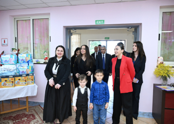 Leyla Əliyeva Tiranada “Hannah və Rosafa” uşaq evini və “Mother Teresa” Universitet Xəstəxana Mərkəzini ziyarət edib