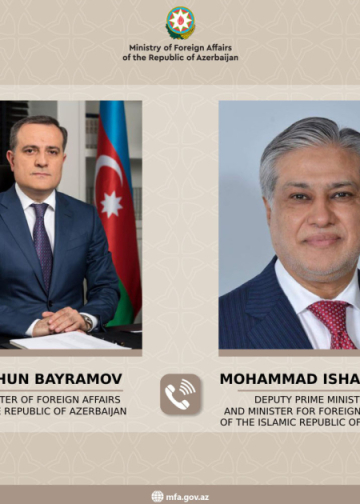 Azərbaycan və Pakistan XİN başçıları regional və beynəlxalq təhlükəsizliyi müzakirə ediblər