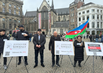 Amsterdamın mərkəzində “Xocalıya ədalət!” çağırışı