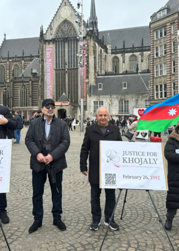 Amsterdamın mərkəzində “Xocalıya ədalət!” çağırışı